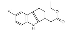 ethyl 2-(7-fluoro-1,2,3,4-tetrahydrocyclopenta[b]indol-3-yl)acetate Structure