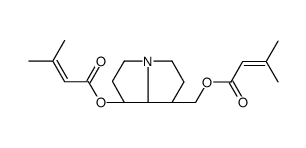 [(1S,7R,8R)-7-(3-methylbut-2-enoyloxy)-2,3,5,6,7,8-hexahydro-1H-pyrrolizin-1-yl]methyl 3-methylbut-2-enoate Structure