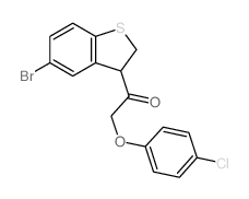 Ethanone,1-(5-bromo-2,3-dihydrobenzo[b]thien-3-yl)-2-(4-chlorophenoxy)- picture