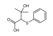 3-hydroxy-3-methyl-2-phenylsulfanylbutanoic acid Structure