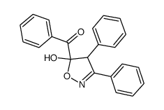 (5-hydroxy-3,4-diphenyl-4,5-dihydro-isoxazol-5-yl)-phenyl ketone结构式