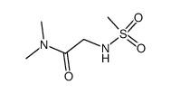 N,N-dimethyl-2-[(methylsulfonyl)amino]acetamide结构式