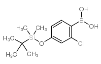 (4-((tert-Butyldimethylsilyl)oxy)-2-chlorophenyl)boronic acid Structure