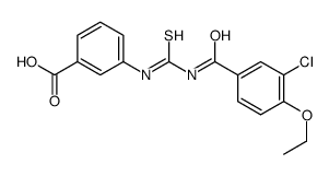 3-[(3-chloro-4-ethoxybenzoyl)carbamothioylamino]benzoic acid结构式