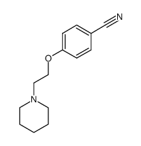1-Piperidino-2-(4-cyanophenoxy)ethane结构式