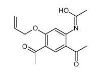 N-(2,4-diacetyl-5-prop-2-enoxyphenyl)acetamide结构式