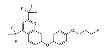 7-[4-(3-Fluoropropoxy)phenoxy]-2,4-bis(trifluoromethyl)-1,8-napht hyridine Structure