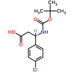 DL-N-Boc-β-(4-Chlorophenyl)-alanine Structure