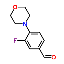 3-Fluoro-4-(4-morpholinyl)benzaldehyde structure
