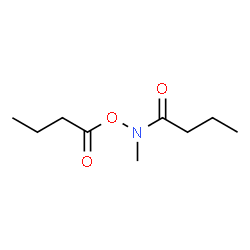 Butanamide,N-methyl-N-(1-oxobutoxy)- (9CI) Structure