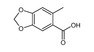 6-methyl-1,3-benzodioxole-5-carboxylic acid Structure