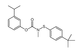 (3-propan-2-ylphenyl) N-(4-tert-butylphenyl)sulfanyl-N-methylcarbamate结构式