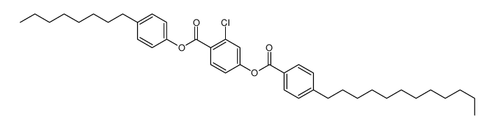 (4-octylphenyl) 2-chloro-4-(4-dodecylbenzoyl)oxybenzoate结构式