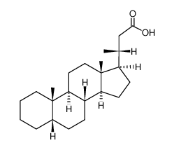 24-nor-5beta-cholan-23-oic acid结构式