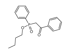 butyl (2-oxo-2-phenylethyl)(phenyl)phosphinate结构式