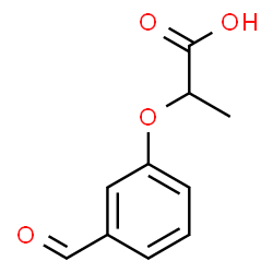 2-(3-Formylphenoxy)propanoic acid structure