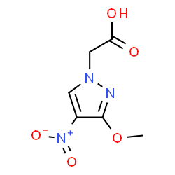 (3-Methoxy-4-nitro-1H-pyrazol-1-yl)acetic acid structure