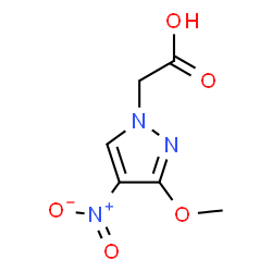 (3-Methoxy-4-nitro-1H-pyrazol-1-yl)acetic acid结构式