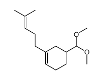 5-(dimethoxymethyl)-1-(4-methylpent-3-enyl)cyclohexene Structure