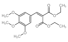 Propanedioic acid,2-[(3,4,5-trimethoxyphenyl)methylene]-, 1,3-diethyl ester structure