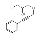 2-Propanol,1-chloro-3-[(3-phenyl-2-propyn-1-yl)oxy]-结构式