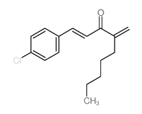 1-Nonen-3-one,1-(4-chlorophenyl)-4-methylene-, (E)- (9CI)结构式