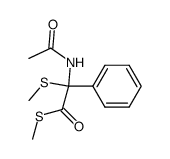 α-Acetylamino-α-methylthiophenylessigsaeure-methanthiolester Structure