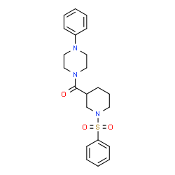 (4-phenylpiperazin-1-yl)[1-(phenylsulfonyl)piperidin-3-yl]methanone structure