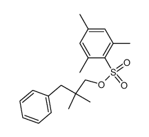 2,2-dimethyl-3-phenylpropyl 2,4,6-trimethylbenzenesulfonate结构式