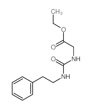 ethyl 2-(2-phenylethylcarbamoylamino)acetate结构式