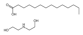 bis(2-hydroxyethyl)ammonium myristate structure