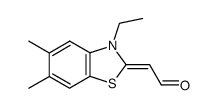 Acetaldehyde, (3-ethyl-5,6-dimethyl-2(3H)-benzothiazolylidene)- (9CI)结构式