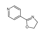 2-(4-吡啶)-2-噁唑啉结构式