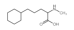 Cyclohexanepentanoic acid, a-(methylamino)- Structure