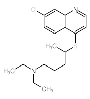 4-(7-chloroquinolin-4-yl)sulfanyl-N,N-diethyl-pentan-1-amine Structure