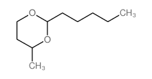 1,3-Dioxane, 4-methyl-2-pentyl- Structure