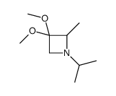 Azetidine, 3,3-dimethoxy-2-methyl-1-(1-methylethyl)- (9CI) Structure