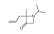3-Azetidinone,2-methyl-1-(1-methylethyl)-2-(2-propenyl)-(9CI)结构式