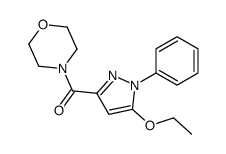 (5-ethoxy-1-phenylpyrazol-3-yl)-morpholin-4-ylmethanone Structure