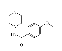 Benzamide, 4-methoxy-N-(4-methyl-1-piperazinyl)- (9CI) Structure