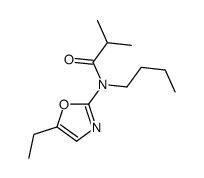 N-butyl-N-(5-ethyl-1,3-oxazol-2-yl)-2-methylpropanamide结构式