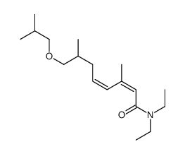N,N-diethyl-3,7-dimethyl-8-(2-methylpropoxy)octa-2,4-dienamide结构式