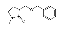3-[(benzyloxy)methyl]-1-methylpyrrolidin-2-one Structure