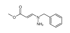 (E)-3-(1-Benzylhydrazino)-acrylsaeure-methylester结构式