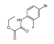 ethyl 2-(4-bromo-2-fluoroanilino)-2-oxoacetate Structure