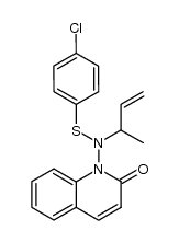 1-[(4-chloro-phenylsulfanyl)-(1-methyl-allyl)-amino]-1H-quinolin-2-one Structure