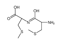 (2R)-2-[[(2R)-2-amino-3-methylsulfanylpropanoyl]amino]-3-methylsulfanylpropanoic acid Structure