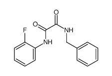 N-benzyl-N'-(2-fluorophenyl)oxamide结构式