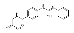 2-[[4-(phenylcarbamoylamino)benzoyl]amino]acetic acid结构式