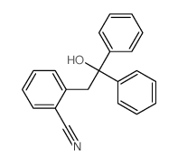 Benzonitrile, 2-(2-hydroxy-2,2-diphenylethyl)- Structure